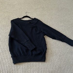 Free people - black thick sweater